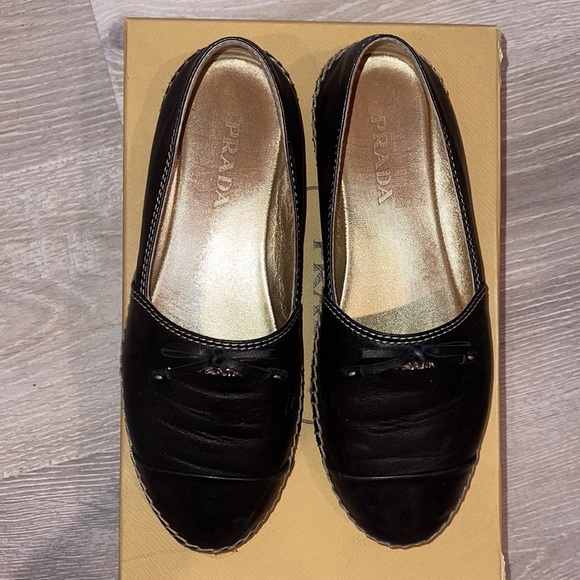 💥PRICE DROP💥AUTHENTIC PRADA Leather Espadrilles - Picture 5 of 14